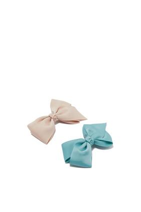 Kids Maisie Oversize Bow Clips, Set of 2